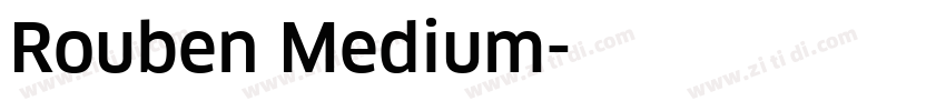 Rouben Medium字体转换